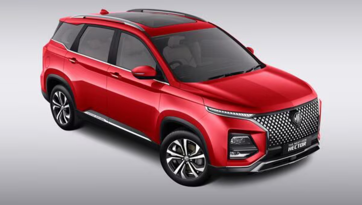 MG Hector Plus SUV: 141 BHP की ताक़त और 12.34 kmpl माइलेज, जानिए कितनी है कीमत